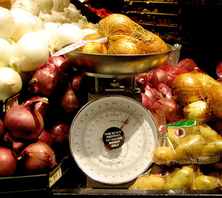 Weighing prepackaged produce - like onions can save you money 